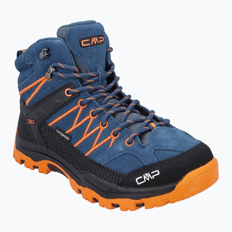 Juniorská trekkingová obuv CMP Rigel Mid bluesteel / flame 8