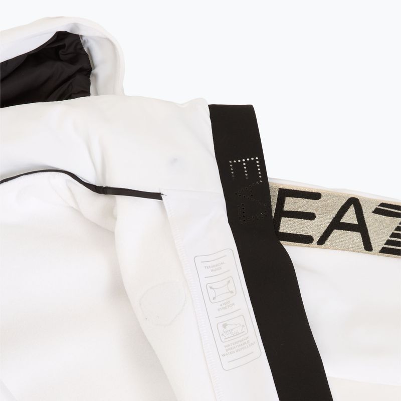 Dámska lyžiarska kombinéza EA7 Emporio Armani Ski Kitzbuhel Softshell white 6