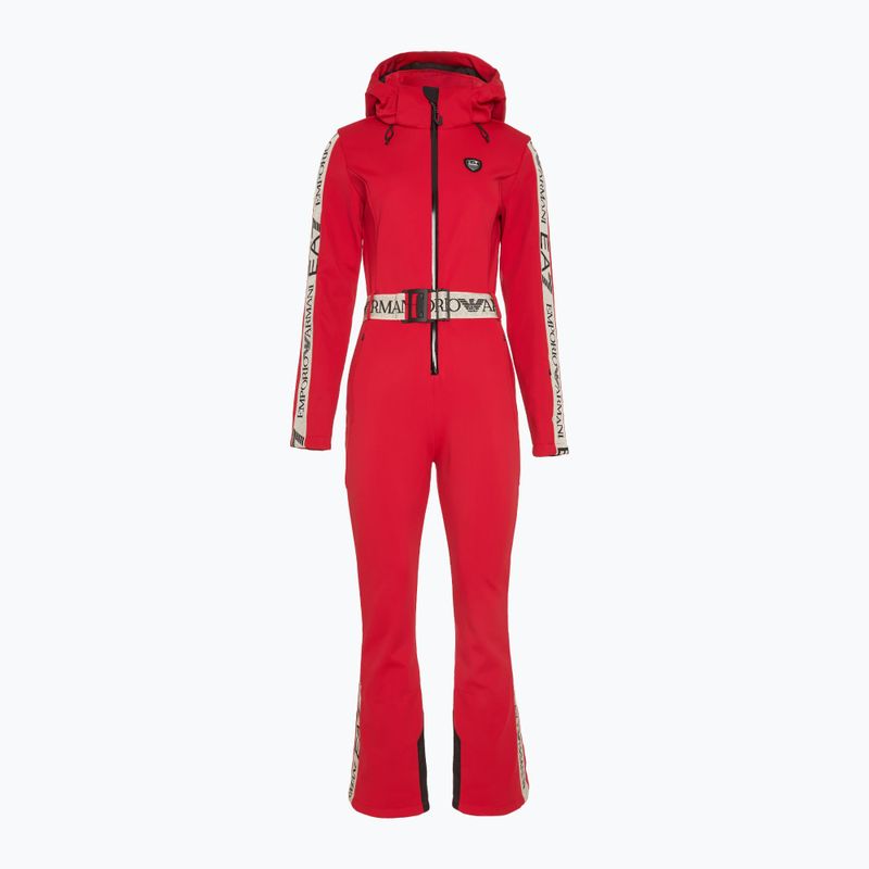 Dámska lyžiarska kombinéza EA7 Emporio Armani Ski Kitzbuhel Softshell salsa