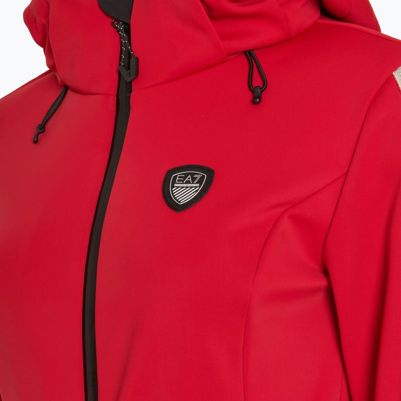 Dámska lyžiarska kombinéza EA7 Emporio Armani Ski Kitzbuhel Softshell salsa 3