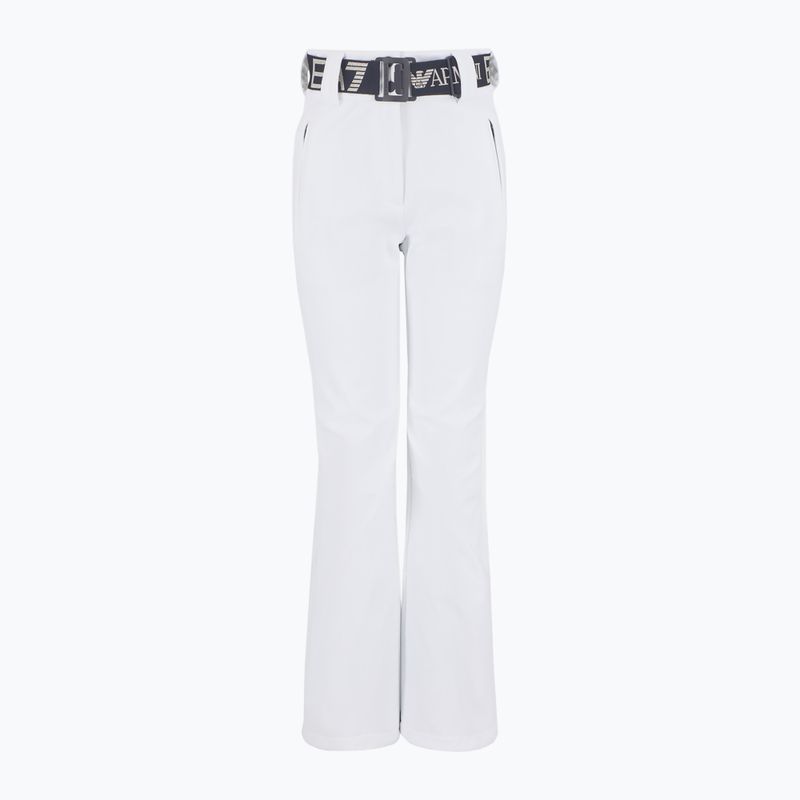 Dámske lyžiarske nohavice EA7 Emporio Armani Ski Kitzbuhel High Waisted Softshell white