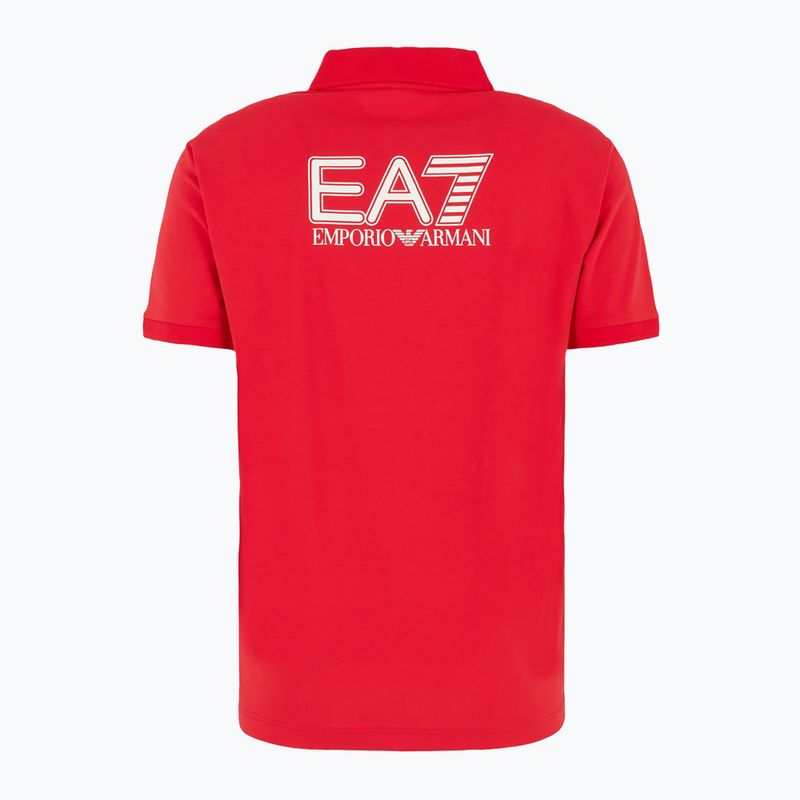 Pánske tričko EA7 Emporio Armani Train Visibility Polo salsa 2