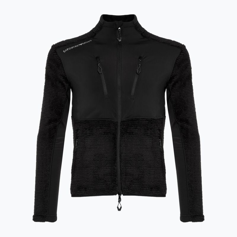 Pánska lyžiarska mikina EA7 Emporio Armani Ski Cortina Polarfleece black