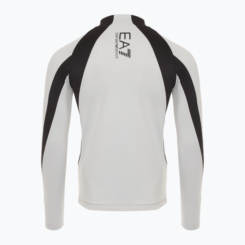 Pánska lyžiarska mikina EA7 Emporio Armani Ski St. Moritz Powerstretch T-Top quiet grey 2