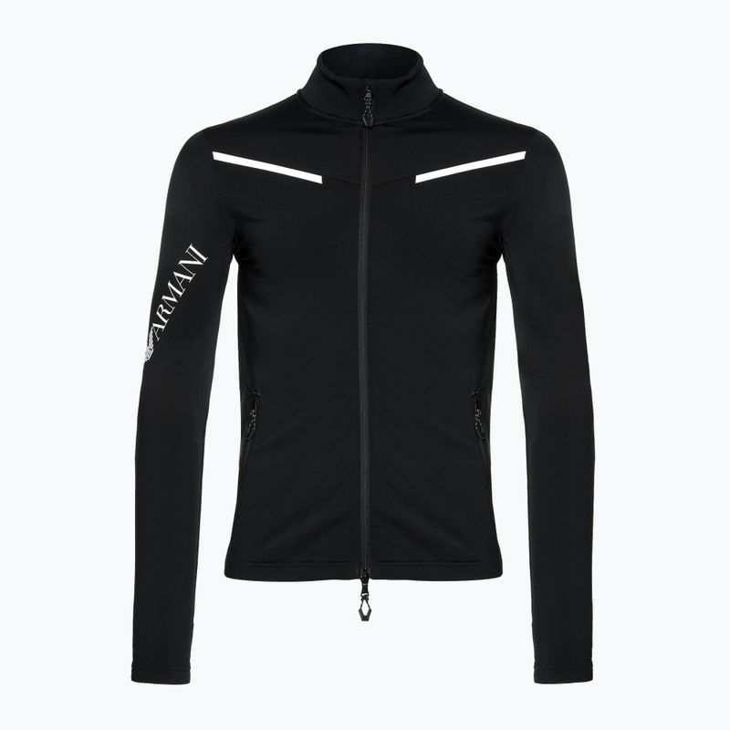 Pánska lyžiarska mikina EA7 Emporio Armani Ski Kitzbuhel Colorblock Powerstretch T-Top black