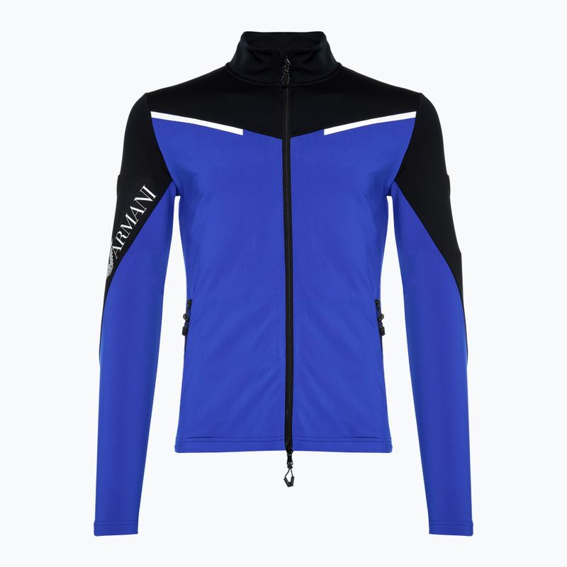 Pánska lyžiarska mikina EA7 Emporio Armani Ski Kitzbuhel Colorblock Powerstretch T-Topnew royal blue