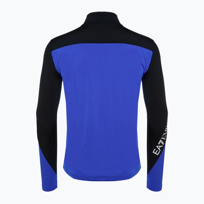 Pánska lyžiarska mikina EA7 Emporio Armani Ski Kitzbuhel Colorblock Powerstretch T-Topnew royal blue 2