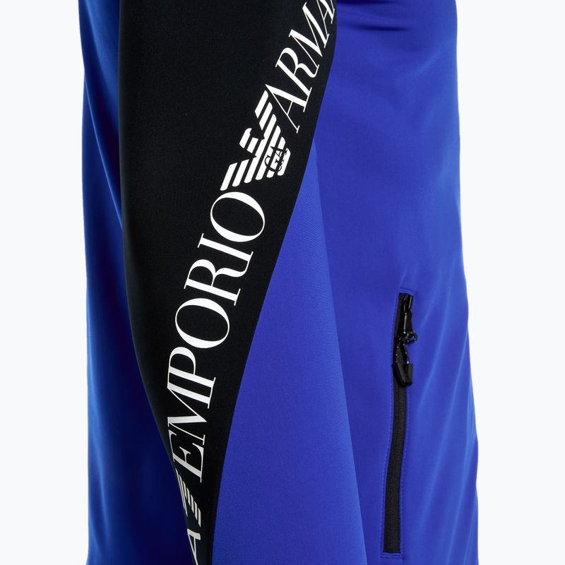 Pánska lyžiarska mikina EA7 Emporio Armani Ski Kitzbuhel Colorblock Powerstretch T-Topnew royal blue 3