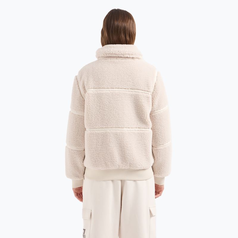 Dámska bunda EA7 Emporio Armani Train Contemporary Šport Teddy white sand 3
