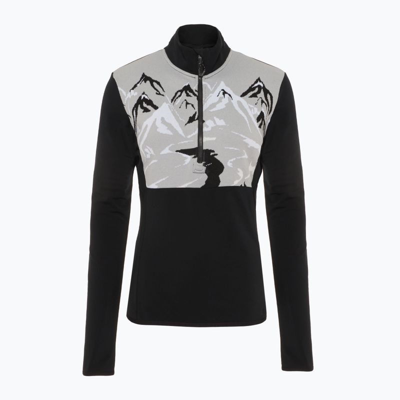 Dámska lyžiarska mikina EA7 Emporio Armani Ski St. Moritz Powerstretch T-Top black