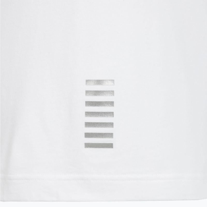 Pánske tričko EA7 Emporio Armani Core Identity Polo white / silver logo 5