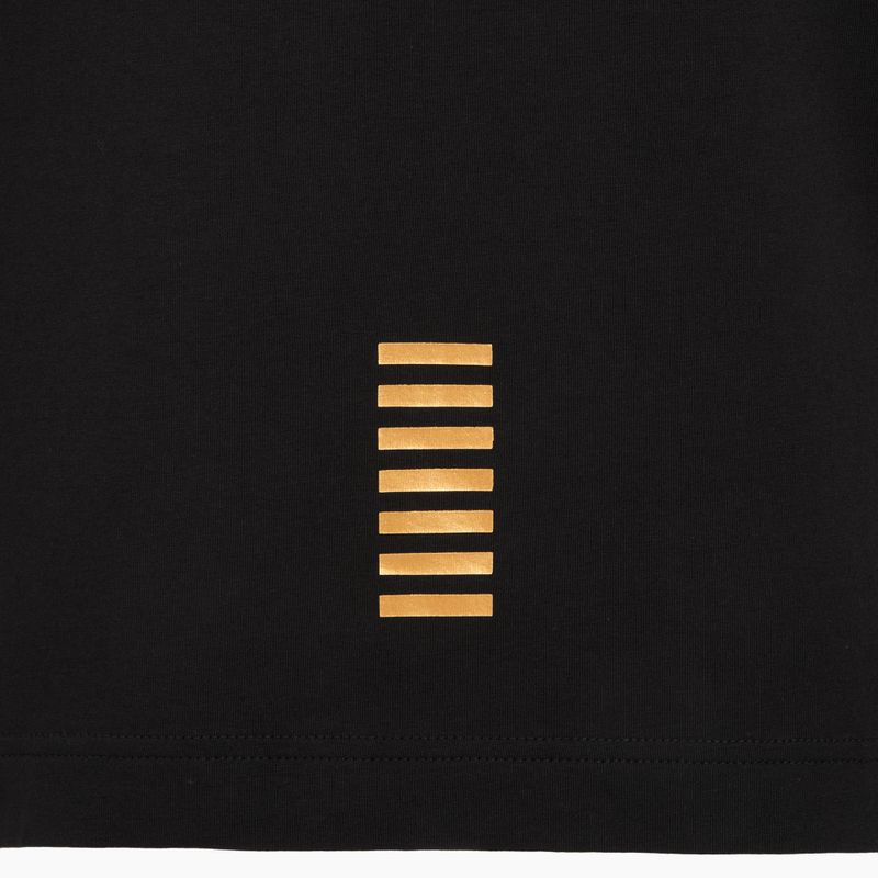 Pánska polokošeľa EA7 Emporio Armani Core Identity čierna / zlaté logo 4