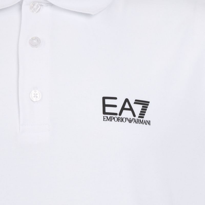 Pánske tričko EA7 Emporio Armani Core Identity Polo white 3