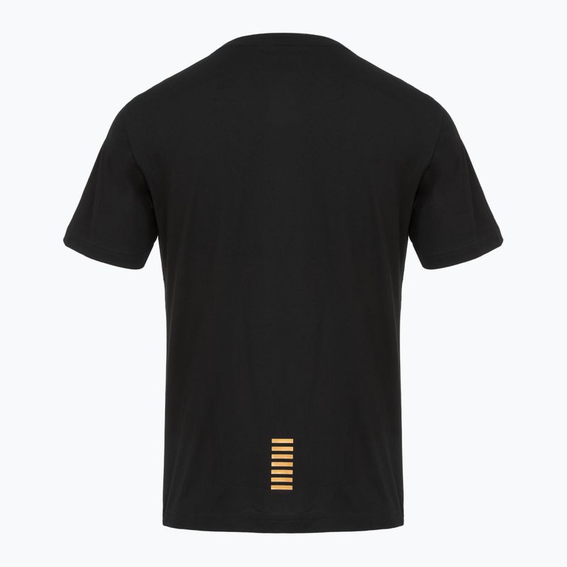 Pánske tričko EA7 Emporio Armani Pima Cotton Core Identity čierna 2