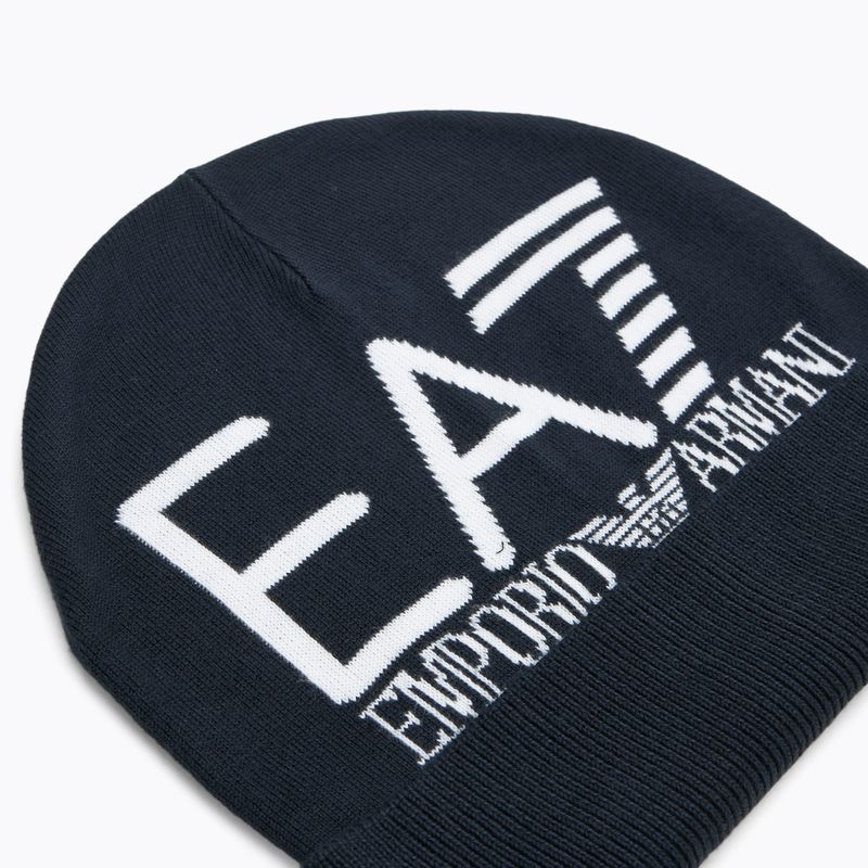 Zimná čiapka EA7 Emporio Armani Mountain Visibility Beanie blue / white 3
