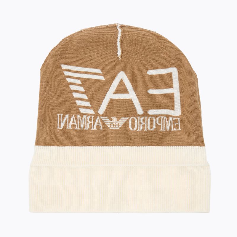 Zimná čiapka EA7 Emporio Armani Mountain Visibility Beanie vanilla ice / tigers eye 4