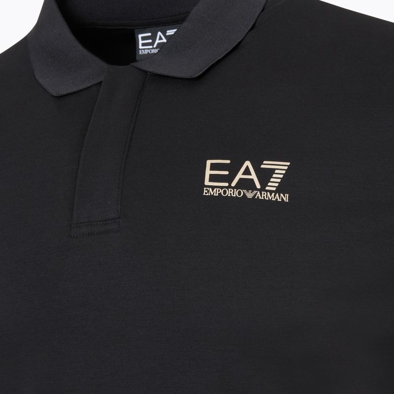 Pánske tričko EA7 Emporio Armani Train 7 Lines Polo black 0200 3