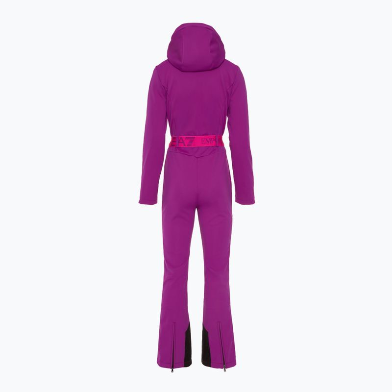 Dámska lyžiarska kombinéza EA7 Emporio Armani Ski Kitzbuhel Softshell hollyhock 2