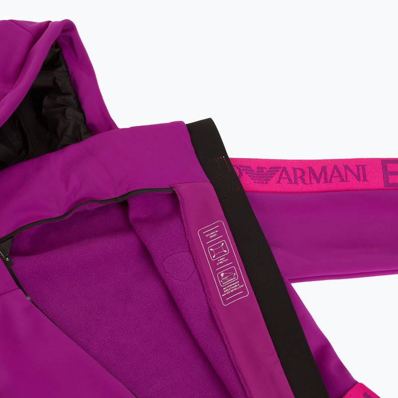 Dámska lyžiarska kombinéza EA7 Emporio Armani Ski Kitzbuhel Softshell hollyhock 6