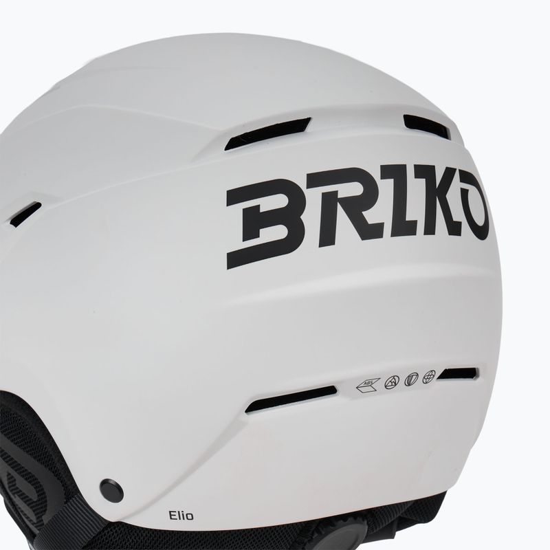 Lyžiarska prilba Briko Elio Visor matt white/black 8
