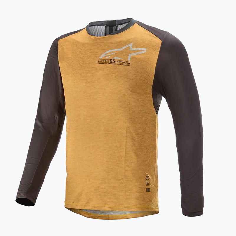 Alpinestars pánsky cyklistický dres Alps 6.0 V2 LS Jersey yellow 1763821/4010