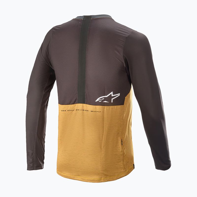 Alpinestars pánsky cyklistický dres Alps 6.0 V2 LS Jersey yellow 1763821/4010 2