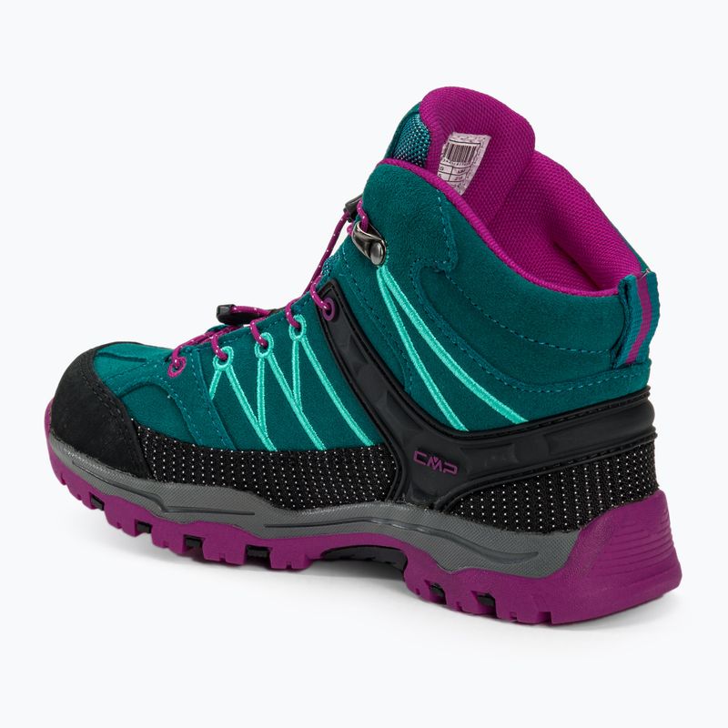 Detské trekové topánky CMP Rigel Mid lake/pink fluo 3