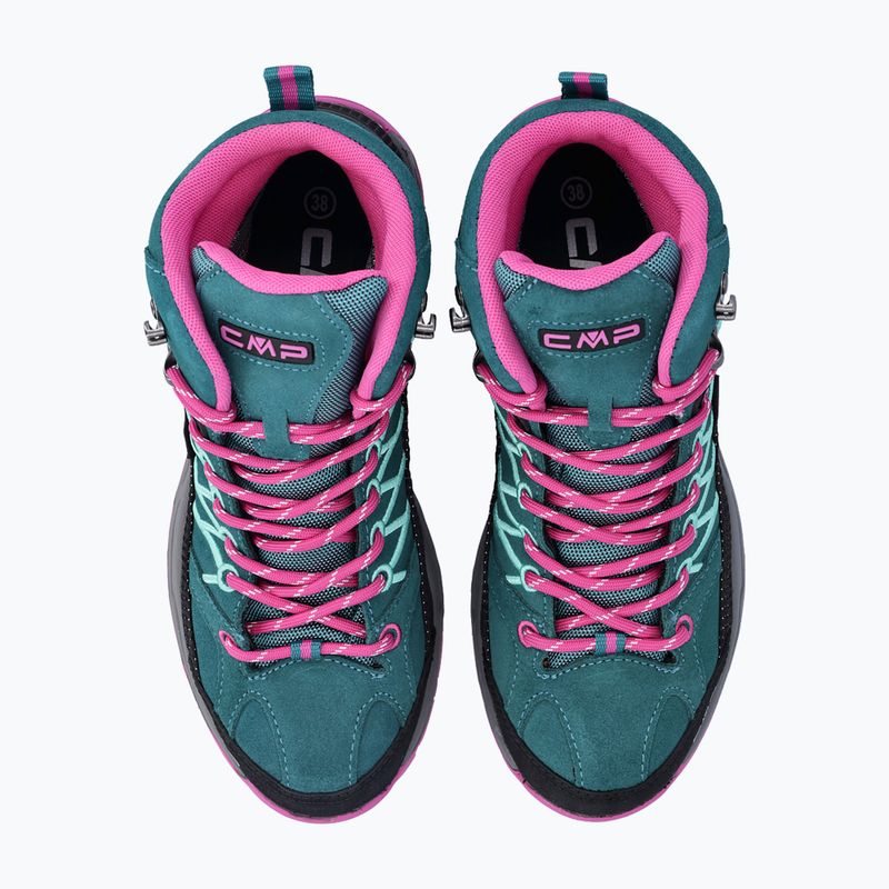 Juniorská trekkingová obuv CMP Rigel Mid lake / pink fluo 11
