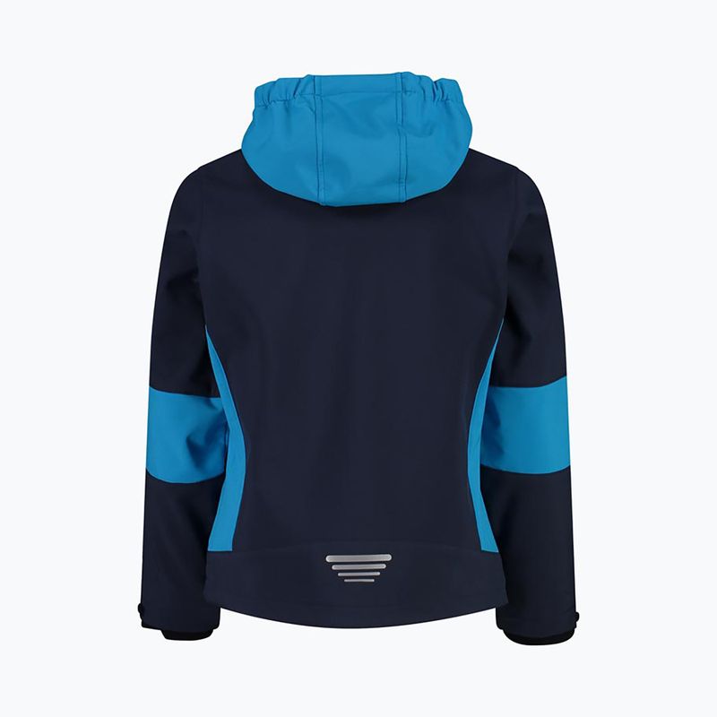 Detská softshell bunda CMP Fix Hood tmavomodrá 3A94/1NM 9