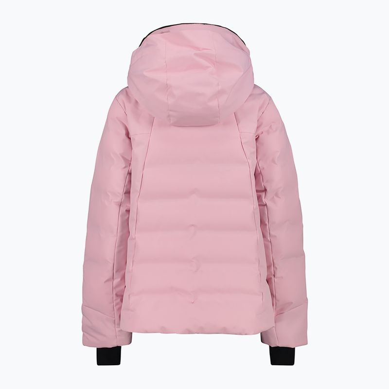 Dámska páperová bunda CMP Fix Hood ružová 32W266 9