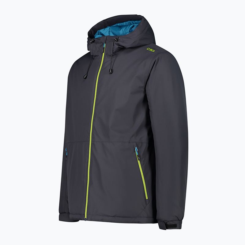 Pánska hybridná bunda CMP Fix Hood tmavošedá 32Z1847/U423 9