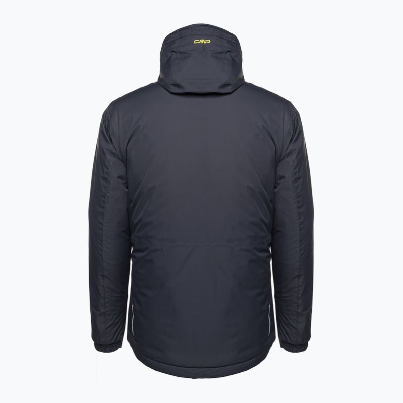 Pánska hybridná bunda CMP Fix Hood tmavošedá 32Z1847/U423 2