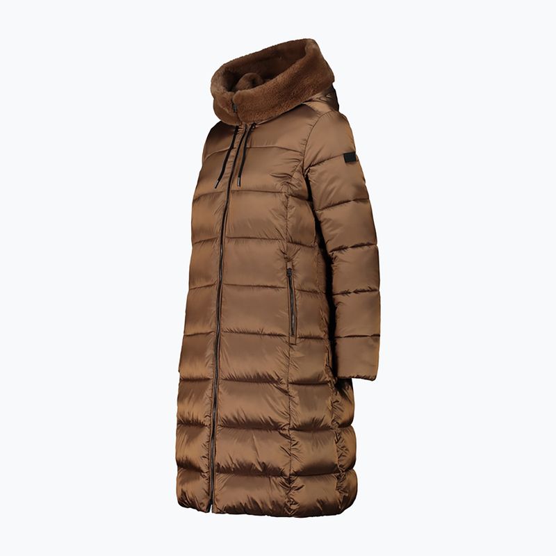 Dámska páperová bunda CMP Coat Fix Hood hnedá 32K386F 2