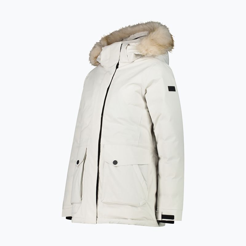 Dámska bunda do dažďa CMP Parka Zip Hood biela 32K326F 2