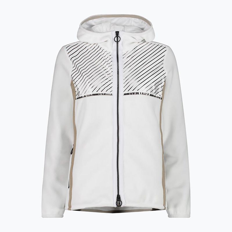 Dámska fleecová mikina CMP Fix Hood biela 32H386/A1