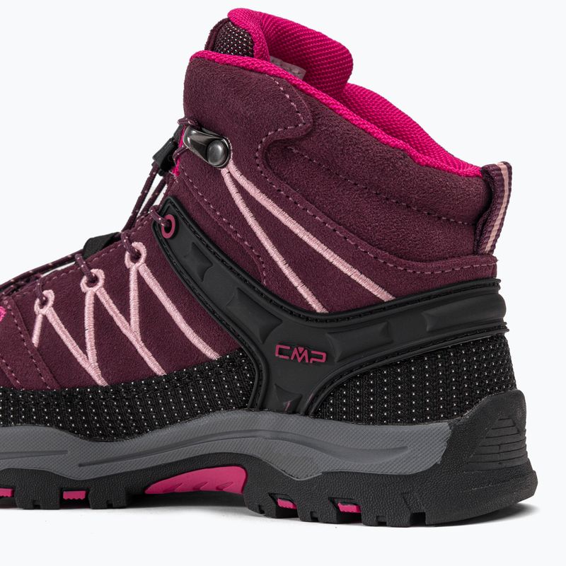 Detské trekové topánky CMP Rigel Mid Wp bordová 3Q12944/05HM 11
