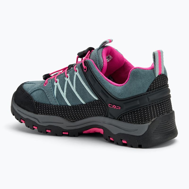 Detská trekkingová obuv CMP Rigel Low Wp mineral green / purple fluo 3