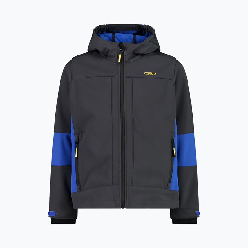 Detská softshell bunda CMP Fix Hood šedá 3A94/9UM 6