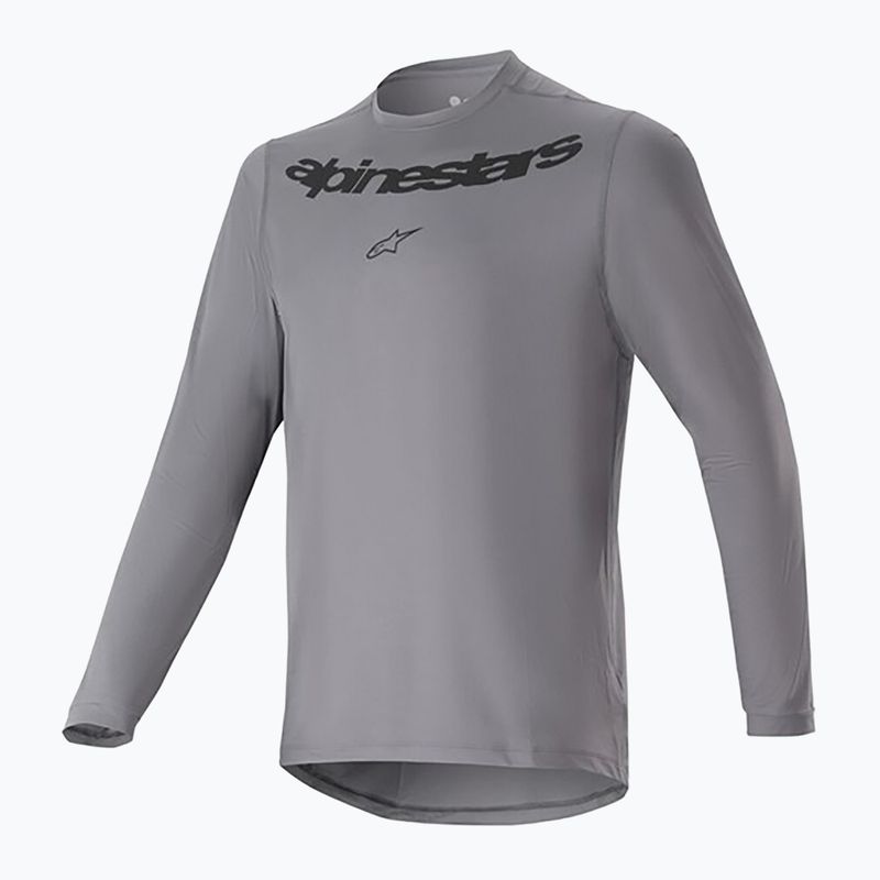 Pánske cyklistické tričko Alpinestars A-Dura Rocker s dlhým rukávom tmavosivé