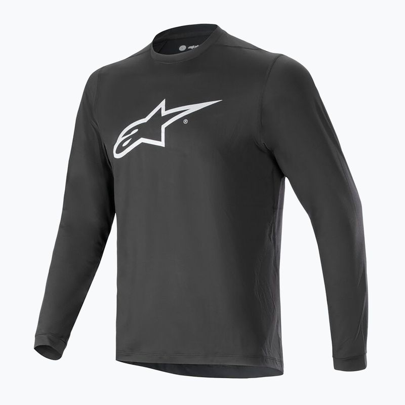 Pánske cyklistické tričko Alpinestars A-Dura Astar s dlhým rukávom čierne