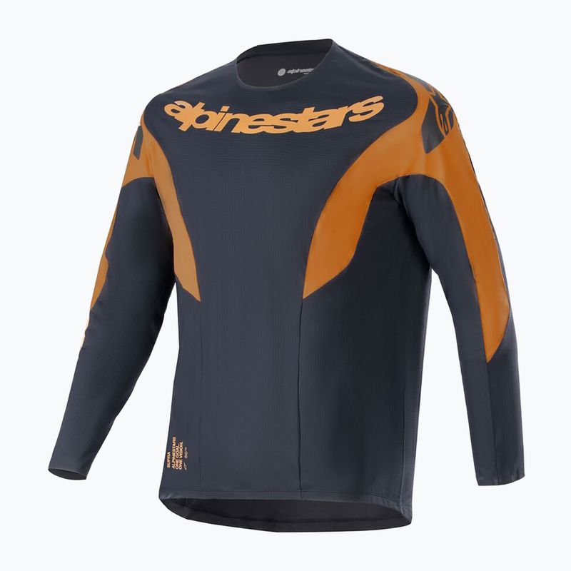 Pánske cyklistické tričko s dlhým rukávom Alpinestars A-Supra Race black