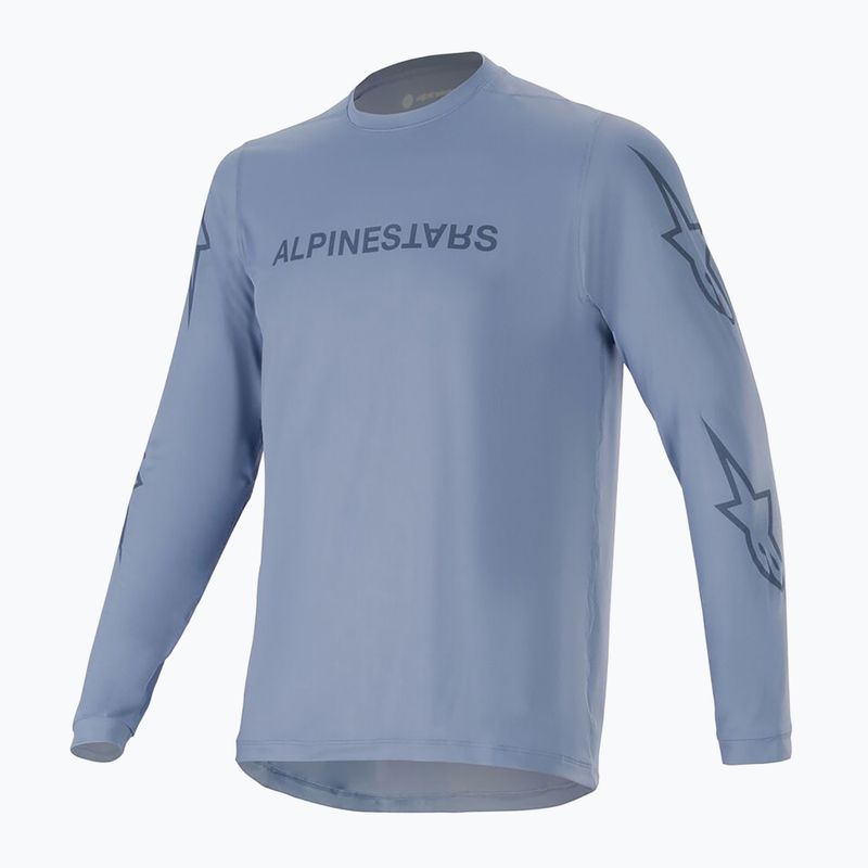 Pánske cyklistické tričko Alpinestars A-Dura Switch s dlhým rukávom infinity blue