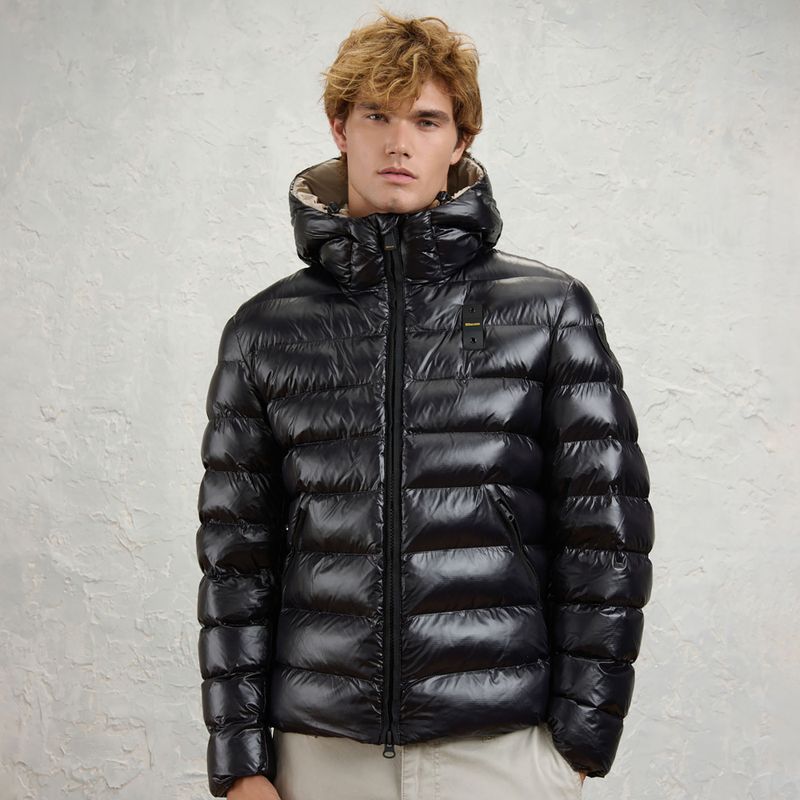 Pánska bunda Blauer USA Adams black inside beige 2