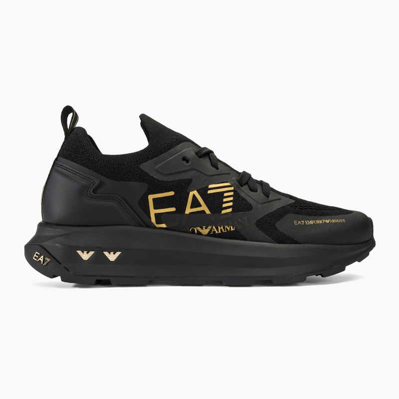 Obuv EA7 Emporio Armani Black & White Altura Knit triple black/gold 2