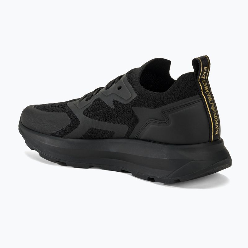 Obuv EA7 Emporio Armani Black & White Altura Knit triple black/gold 3
