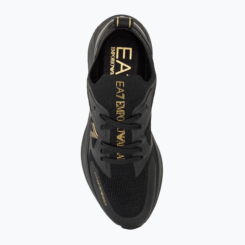 Obuv EA7 Emporio Armani Black & White Altura Knit triple black/gold 5