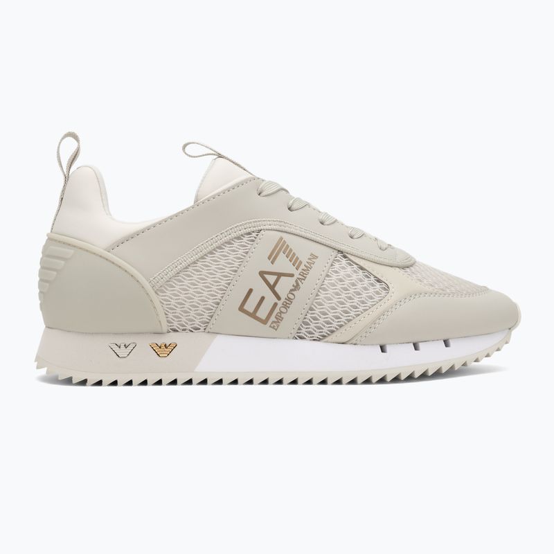 Topánky EA7 Emporio Armani Black & White Laces silver birch/gold 2