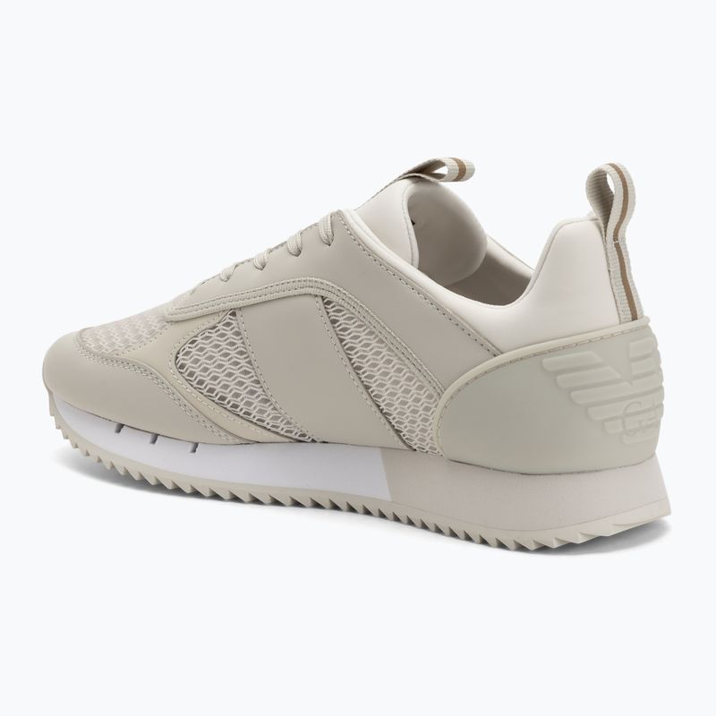 Topánky EA7 Emporio Armani Black & White Laces silver birch/gold 3