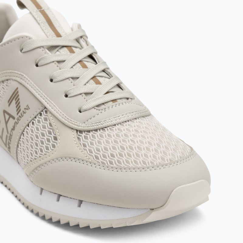Topánky EA7 Emporio Armani Black & White Laces silver birch/gold 7