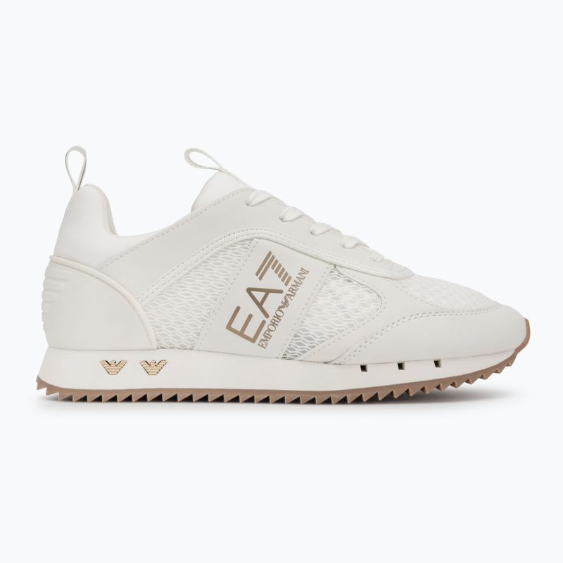 Topánky EA7 Emporio Armani Black & White Laces triple off wht/gold 2